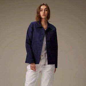 Le Mont St. Michel Genuine Work Jacket Size 34 in Blue